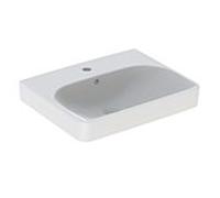 Geberit Lavabo Smyle Square 500259011 blanc 55×44 cm avec trou pour robinetterie et trop-plein