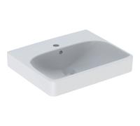 Geberit Lave-mains Smyle Square 500256011 blanc 50x41 cm avec trou pour robinetterie et trop-plein