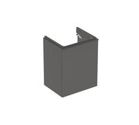 Geberit Smyle Square, meuble sous-lavabo, 500364, 492x617x406mm, avec 1 porte, ouverture à gauche, 500.364.JK.1, Couleur: Lave / laqué mat