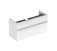 Geberit Smyle Square meuble sous-vasque 500355001 118,4x61,7x47cm, blanc brillant, 2 tiroirs