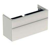 Geberit Smyle Square armoire sous lavabo, 1184x617x470mm, avec 2 tiroirs, 500355JL1, Couleur: Laque brillante gris sable - CM