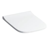 Keramag Smyle Smyle Slim SiÃšge WC avec couvercle, enveloppant, antibactÃ©rien, charniÃšres QuickRelease, blanc, avec mÃ©canisme de fermeture souple - 500.687.01.1