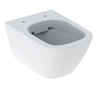 Geberit Smyle Rondelle de WC murale carrÃ©e, projection raccourcie, forme fermÃ©e, sans rebord 500379, Coloris: Blanc - 500.379.01.1