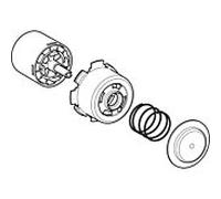 Geberit soufflet d50 240794001 pour poignée pneumatique