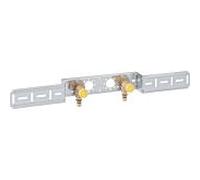 Geberit Support de connexion Mepla 602780005 Ø 20mmxRp 1 / 2x52mm, laiton rouge, 90 degrés, double, pré-assemblé