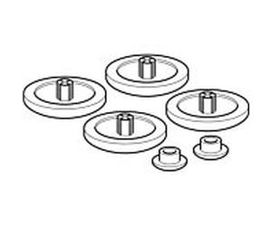 Geberit tampon de siège/couvercle 598094000 pour sièges WC , set 2000 , blanc