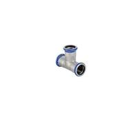 GEBERIT-Té égal D15mm. acier inox Réf 31002