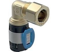 Geberit transition match0 FlowFit 620701001 DN 15/12, Ø 20/15 mm, 5,7 cm, 90 degrés, avec raccord à compression