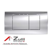 Geberit Twinline30, plaque de commande à double bouton, chromé/satiné/chrome