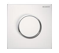 Geberit Typ 10 bouton de chasse d'eau pour urinoir chrome brillant-blanc 116.015.KJ.1