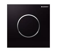 Geberit Typ 10 bouton de chasse d'eau pour urinoir chrome brillant-noir 116.015.KM.1