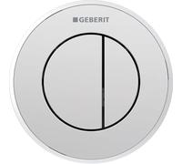 Geberit Typ 10 bouton de chasse d'eau pour WC chrome brillant-chrome mat 116.056.KH.1