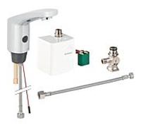 Geberit Typ 185 mélangeur infrarouge pour lavabo 116365211 générateur, avec mitigeur sous le comptoir, chromé brillant