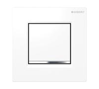 Geberit Typ 20 bouton de chasse d'eau pour urinoir chrome brillant-blanc 116.017.KJ.1