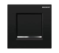 Geberit Typ 20 bouton de chasse d'eau pour urinoir chrome brillant-noir 116.017.KM.1