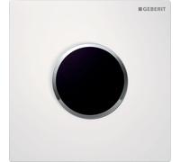 Geberit type 10 plaque de commande pour urinoir - 230V - bouton rond - blanc/brillant chrome 116.025.KJ.1