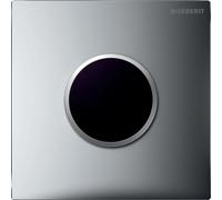 Geberit type 10 plaque de commande pour urinoir - 230V - bouton rond - chrome brillant/chrome mat 116.025.KH.1