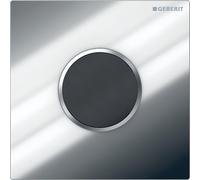 Geberit type 10 plaque de commande pour urinoir - batterie - bouton rond - chrome brillant 116.035.KH.1