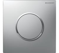 Geberit type 10 plaque de commande pour urinoir - pneumatique - bouton rond - chr. mat/chromé brillant/easy-to-cl 116.015.JQ.1