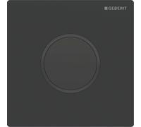Geberit type 10 plaque de commande urinoir - 230V - bouton rond - noir mat/noir/facile à nettoyer 116.025.16.1