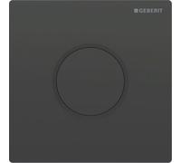 Geberit type 10 plaque de déclenchement pour urinoir - batterie - bouton rond - noir/noir mat 116.035.DW.1