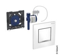 Geberit Typ 30 - Plaque de commande pour urinoirs blanc / blanc/chrome ultra brillant