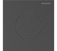 Geberit type 40 plaque de déclenchement pour urinoir - pneumatique - ronde - noir chr/ geb/easy-to-cl 116.014.QD.1