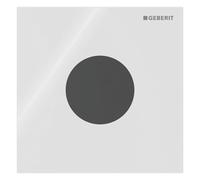 Geberit type 40 plaque de recouvrement pour commande d'urinoir IR, ronde, 246120SI1, Couleur: Blanc - CM
