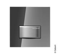 Geberit 116016SD5 Design Sigma 50 Kit de montage final HyTouch pneumatique Verre Fumé/Chromé