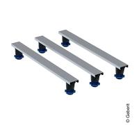 Geberit set pieds et traverses pour receveur de douche en résine de pierre, hauteur des pieds réglable de 9 à 21 cm - 554.958.00.2