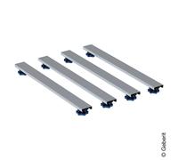 Geberit set pieds et traverses pour receveur de douche en résine de pierre, à partir de 140 cm, hauteur des pieds réglable de 6 à 12 cm - 554.959.00.1