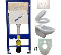 Geberit UP 100 + WC Neptunus + abattant Nept. + Delta 25 blanc 32.4897