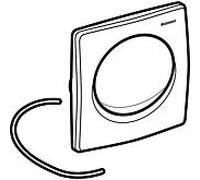 Geberit UR BetPl., pneumatique 241319211 Design Samba , plastique, hgl. -chromé