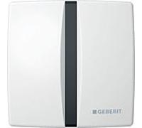 Geberit UR Ctrl. avec gâchette de chasse électronique. 115804115 Plaque de batterie zinc-DG Basic blanc -alpin