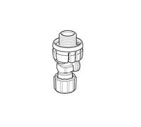 Geberit Vanne d'équerre pour réservoir Sigma WC encastré 8 cm 242414001