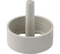 Geberit vanne match0 352332081 Ø 45 mm, avec 5 trous d = 12 mm, plastique, gris galet