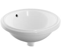 Geberit Variform lavabo 33x33 cm ronde sous plan blanc brillant 500.744.01.2