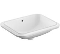 Geberit Lavabo sous plan VariForm 500761012 53x44 cm rectangulaire blanc sans trou avec trop-plein