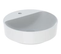 Geberit Vasque à poser VariForm 500770012 Ø45 cm — banc percé, sans trop-plein, ronde blanche