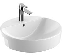 Geberit Variform lavabo 50x50 cm ronde encastrée blanc brillant 500.782.01.2
