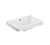 Geberit Variform lavabo 55x40 cm rectangulaire encastrée blanc brillant 500.736.01.2
