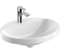 Geberit Variform lavabo 55x45 cm ovale encastrée blanc 500.723.00.2