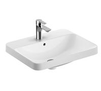 Geberit Variform lavabo 55x45 cm rectangulaire encastrée blanc brillant 500.740.01.2