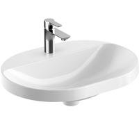 Geberit Lavabo à encastrer VariForm 500735002 60×45 cm elliptique blanc KeraTect sans trop-plein