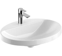 Geberit Variform lavabo 60x48 cm ovale encastrée blanc 500.726.01.2