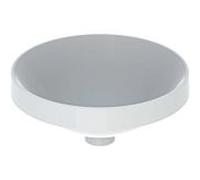 Geberit VariForm lavabo à encastrer 500703002 d= 40cm, sans trou pour robinetterie, trop-plein, rond, blanc KeraTect