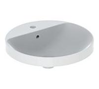 Geberit Lavabo à encastrer VariForm 500705012 48cm avec trou pour robinetterie trop-plein rond blanc