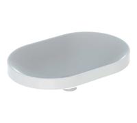Geberit VariForm lavabo à encastrer 500731012 60x40cm, sans trou pour robinetterie, trop-plein, elliptique, blanc