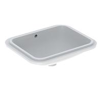Geberit VariForm lavabo sous plan 500761012 53x44cm, sans trou pour robinetterie, avec trop-plein, rectangulaire , blanc