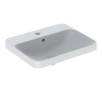 Geberit VariForm lavabo à encastrer 500741002 55x45cm, avec trou pour robinetterie, avec trop-plein, rectangulaire , blanc KeraTect